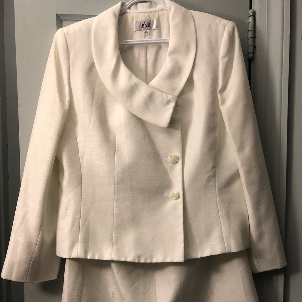 White skirt suit